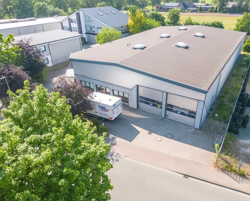 Firmensitz von Cramer & Mundt in Ellerau aus der Luft